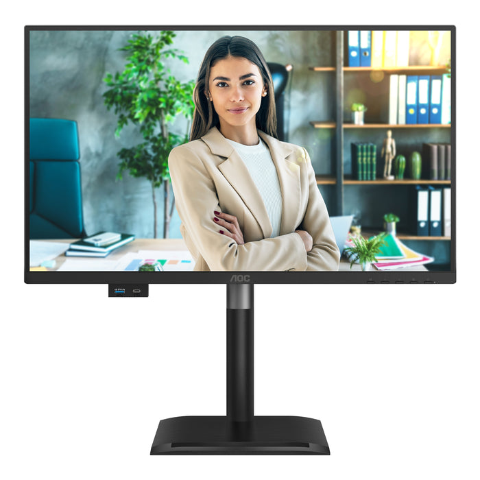 AOC 24P4U, 60.5 cm (23.8"), 1920 x 1080 pixels, Full HD, 4 ms, Black