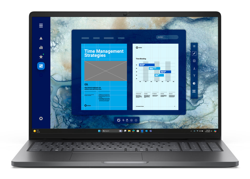 DELL Pro 16 PC16250, Intel Core 5, 40.6 cm (16"), 1920 x 1200 pixels, 8 GB, 512 GB, Windows 11 Pro