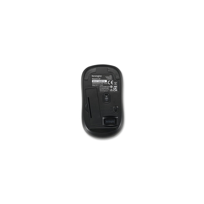Kensington Wireless ValuMouse, Ambidextrous, Optical, RF Wireless, Black