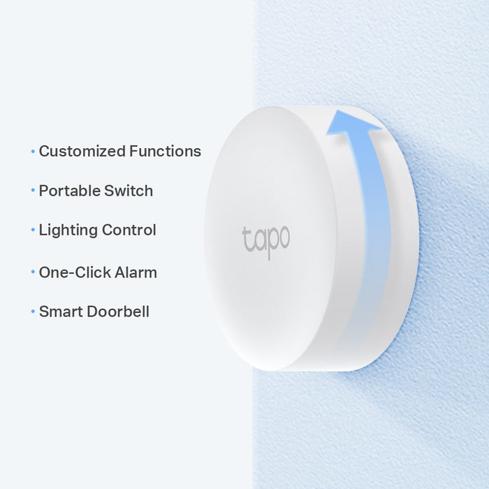 TP-Link Tapo Smart Button, Wireless, White, Wall, 868, 922 MHz, Indoor, Android, iOS