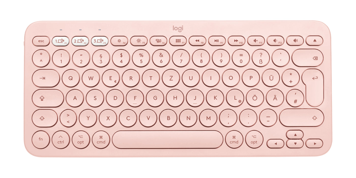 Logitech K380 for Mac Multi-Device Bluetooth Keyboard, Mini, Bluetooth, QWERTY, Pink