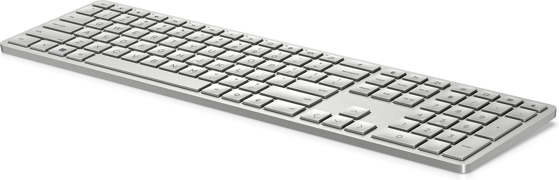 HP 970 Programmable Wireless Keyboard, Wireless, Bluetooth, Silver