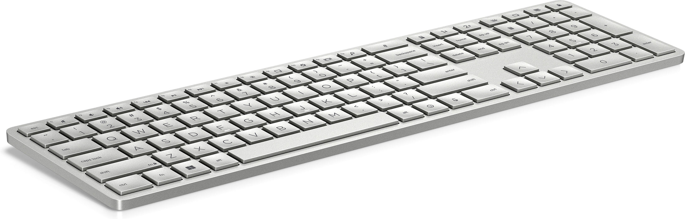 HP 970 Programmable Wireless Keyboard, Wireless, Bluetooth, Silver