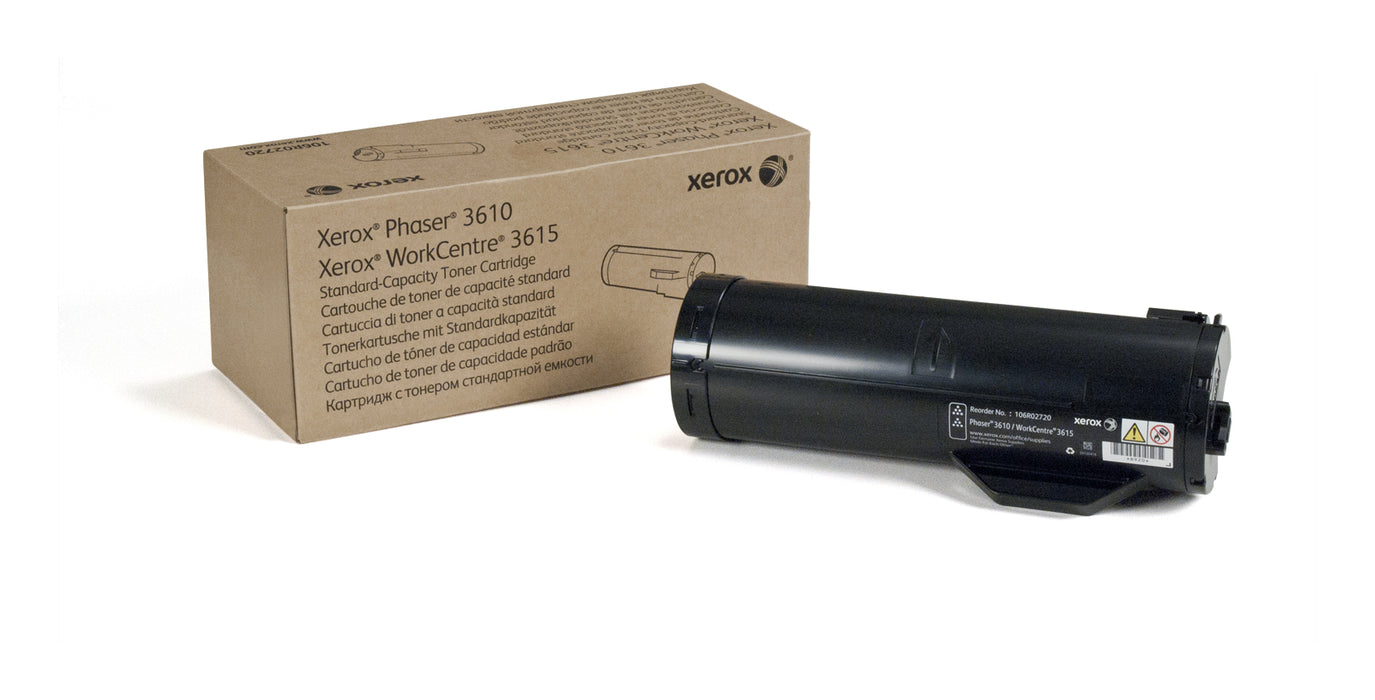Xerox Genuine Phaser® 3610, WorkCentre® 3615 Black Standard capacity Toner Cartridge (5900 Pages) - 106R02720, 5900 pages, Black, 1 pc(s)