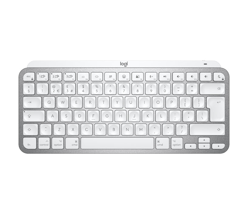 Logitech MX Keys Mini For Mac Minimalist Wireless Illuminated Keyboard, Mini, Bluetooth, Scissor key switch, QWERTY, LED, Grey