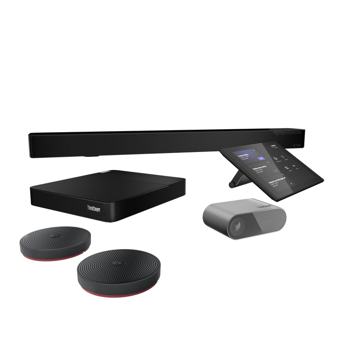 Lenovo ThinkSmart Core Full Room Kit, Group video conferencing system, CMOS, 30 fps, Windows 10 IoT Enterprise SAC, Black, Grey