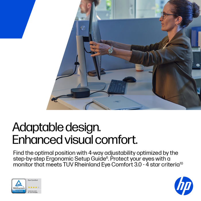 HP Series 5 Pro 27 inch FHD Monitor - 527pf, 68.6 cm (27"), 1920 x 1080 pixels, Full HD, LCD, 5 ms, Black