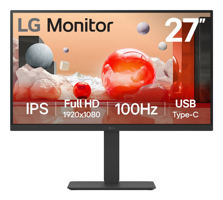 LG 27BA650-B.AEK, 68.6 cm (27"), 1920 x 1080 pixels, Full HD, LCD, 5 ms, Black