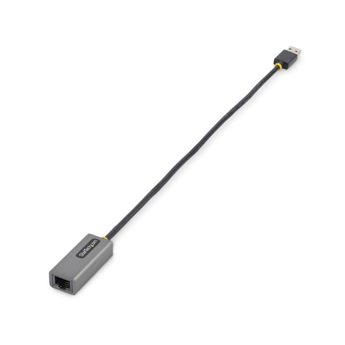 StarTech.com USB 3.0 to Gigabit Ethernet Network Adapter, 10/100/1000 Mbps, USB to RJ45, USB 3.0 to LAN Adapter, USB 3.0 Ethernet Adapter (GbE), 11in Attached Cable, Driverless Install, Wired, USB, Ethernet, 5000 Mbit/s, Grey