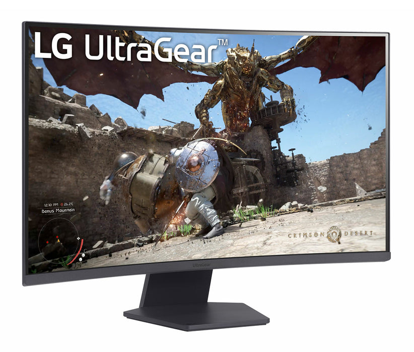 LG 32GS60QC-B, 80 cm (31.5"), 2560 x 1440 pixels, Quad HD, LCD, 1 ms, Black