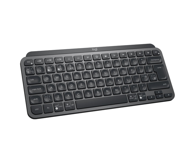 Logitech MX Keys Mini For Business, Wireless, RF Wireless + Bluetooth, Scissor key switch, QWERTY, LED, Graphite