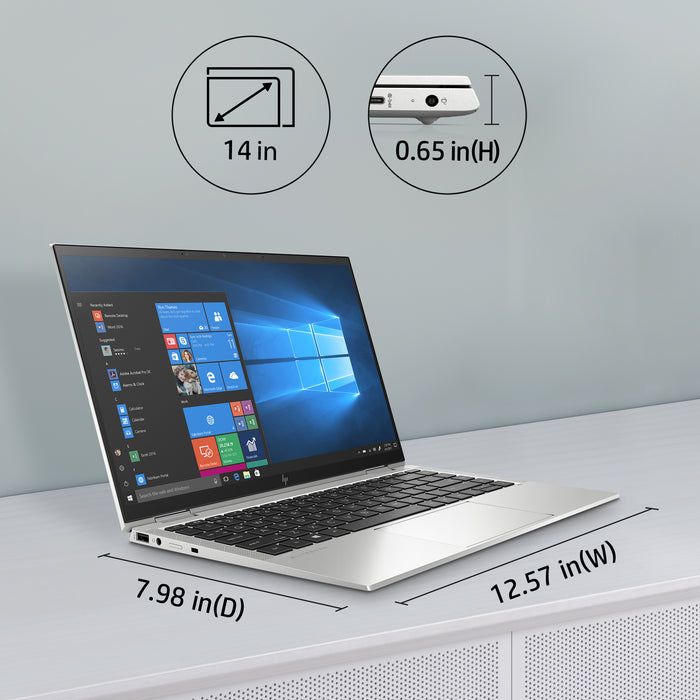 HP EliteBook x360 1040 G7, Intel® Core™ i5, 1.6 GHz, 35.6 cm (14"), 1920 x 1080 pixels, 16 GB, 256 GB