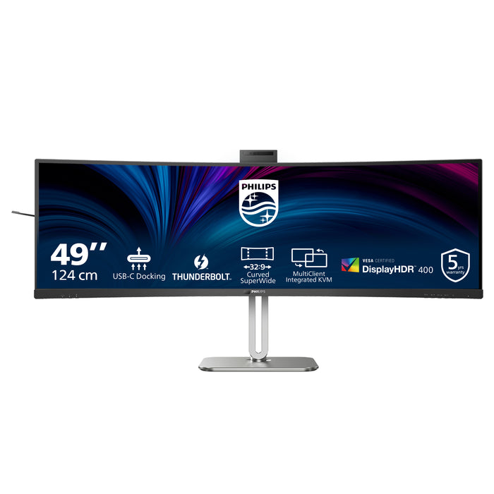 Philips 49B2U6903CH/00, 124 cm (48.8"), 5120 x 1440 pixels, Dual QHD, LCD, 4 ms, Grey