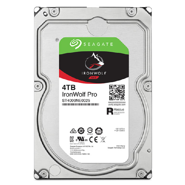 Seagate IronWolf Pro ST4000NT001, 4 TB, 7200 RPM, 256 MB, 3.5"