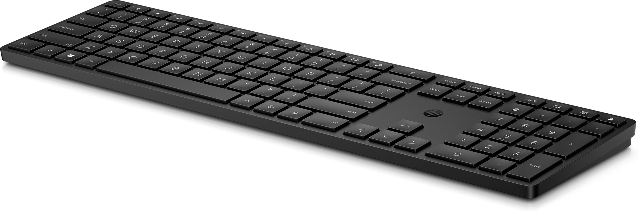 HP 455 Programmable Wireless Keyboard, Full-size (100%), RF Wireless, Membrane, Black