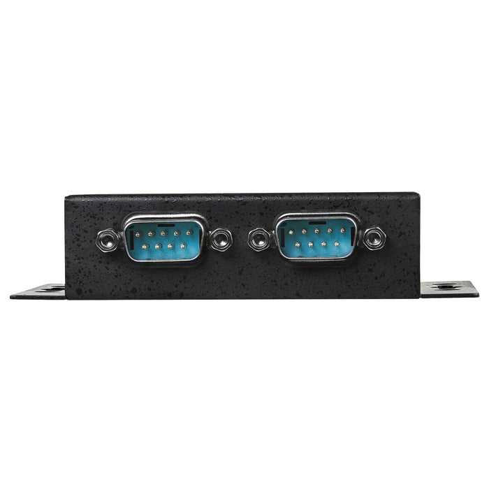 StarTech.com 2 Port Industrial Wall Mountable USB to Serial Adapter Hub with DIN Rail Clips - TAA, USB 2.0 Type-B, Serial, Black, Steel, Activity, Windows 2000, Windows 2000 Professional, Windows 7, Windows 7 Enterprise, Windows 7 Enterprise...