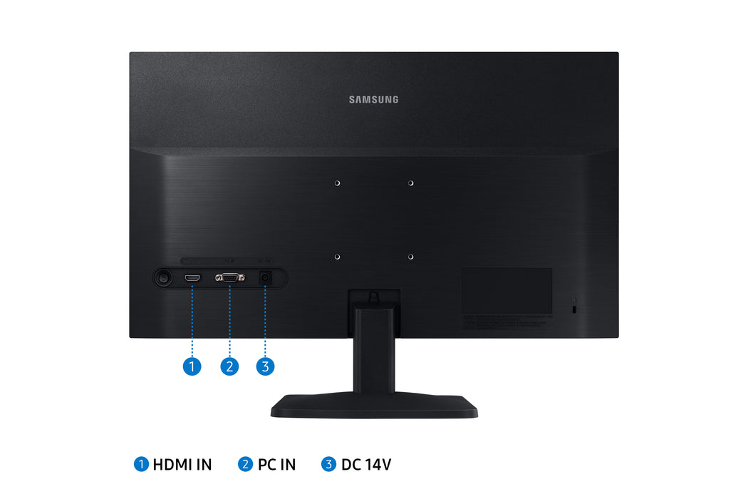 Samsung LS24A336NH, 61 cm (24"), 1920 x 1080 pixels, Full HD, LED, 5 ms, Black