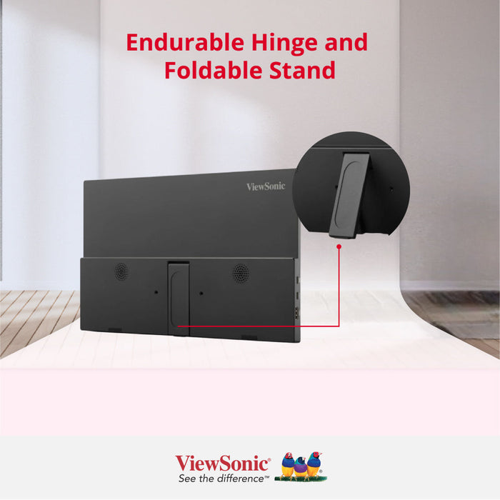 Viewsonic VA1650, 40.6 cm (16"), 1920 x 1080 pixels, Full HD, LED, 7 ms, Black