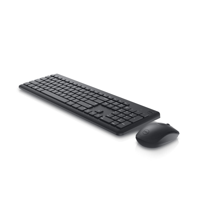 DELL KM3322W, Full-size (100%), Wireless, RF Wireless, QWERTY, Black, Mouse included