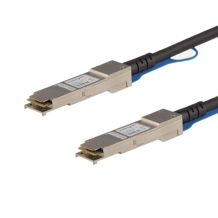 StarTech.com Cisco QSFP-H40G-CU5M Compatible 5m 40G QSFP+ to QSFP+ Direct Attach Cable Twinax - 40GbE QSFP+ Copper DAC 40 Gbps Low Power Passive Transceiver Module DAC Firepower C9200 C9400, 5 m, QSFP+, QSFP+