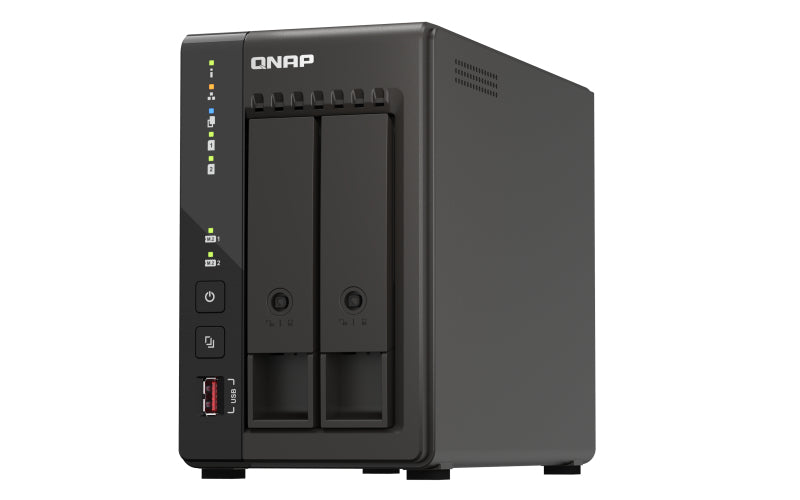 QNAP TS-253E, NAS, Tower, Intel® Celeron®, J6412, 8 GB, 0 TB