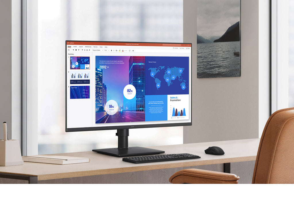 Samsung S24D406GAU, 61 cm (24"), 1920 x 1080 pixels, Full HD, LCD, 5 ms, Black