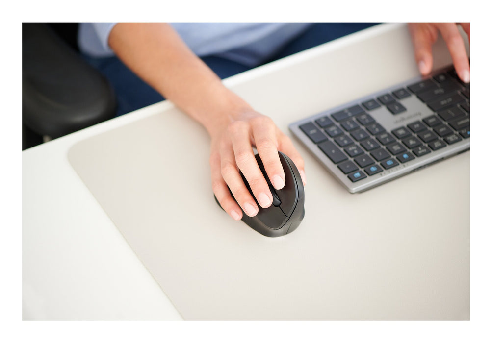 Kensington KB535 EQ Rechargeable Multi-Device Keyboard, Full-size (100%), Wireless, RF Wireless + Bluetooth, Scissor key switch, Grey