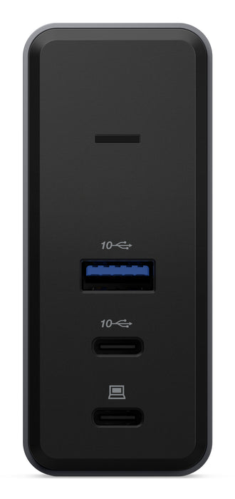 Lenovo X9 Charging GaN Dock, Wired, USB 3.2 Gen 2 (3.1 Gen 2) Type-C, 60 W, Grey, MicroSD (TransFlash), 3840 x 2160 pixels