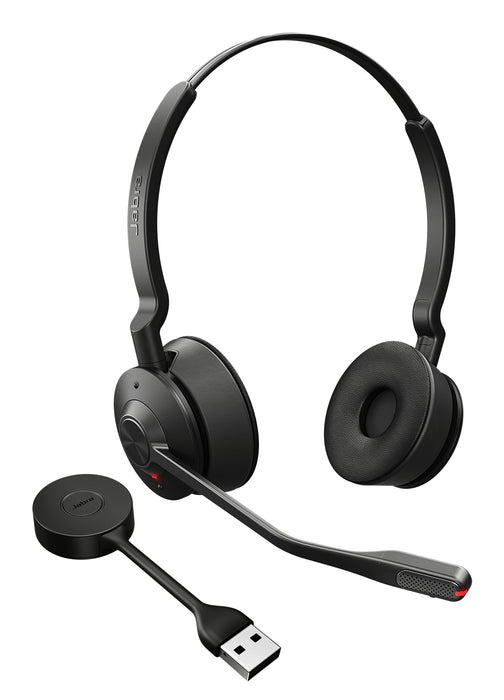 Jabra Engage 55 SE - USB-A UC Stereo, EMEA/APAC, Wireless, 40 - 16000 Hz, Office/Call center, 83 g, Headset, Black