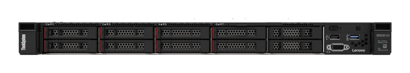 Lenovo ThinkSystem SR250 V3, 2.7 GHz, 6353P, 32 GB, DDR5-SDRAM, 800 W, Rack (1U)