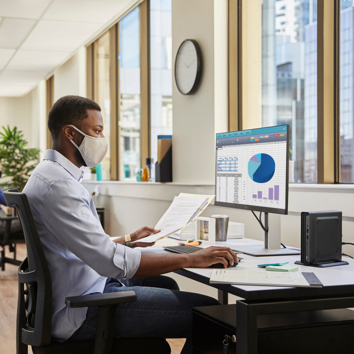 HP Pro Mini 400 G9 Desktop PC Wolf Security Edition, Intel® Core™ i5, i5-13500T, 8 GB, DDR4-SDRAM, 256 GB, Windows 11 Pro