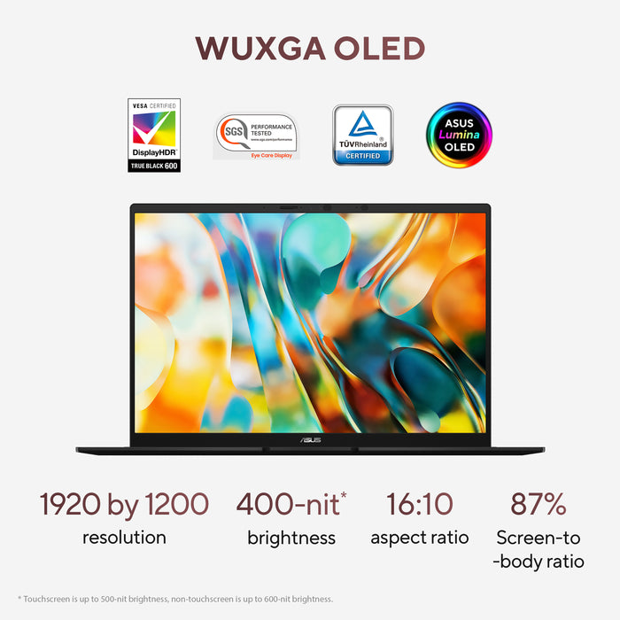 ASUS Zenbook 14 OLED UM3406GA-QD034W, AMD Ryzen™ AI 5, 2 GHz, 35.6 cm (14"), 1920 x 1200 pixels, 16 GB, 1 TB
