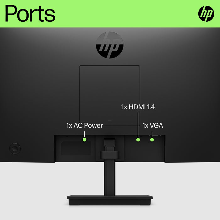 HP P22v G5 FHD Monitor, 54.5 cm (21.4"), 1920 x 1080 pixels, Full HD, LCD, 5 ms, Black