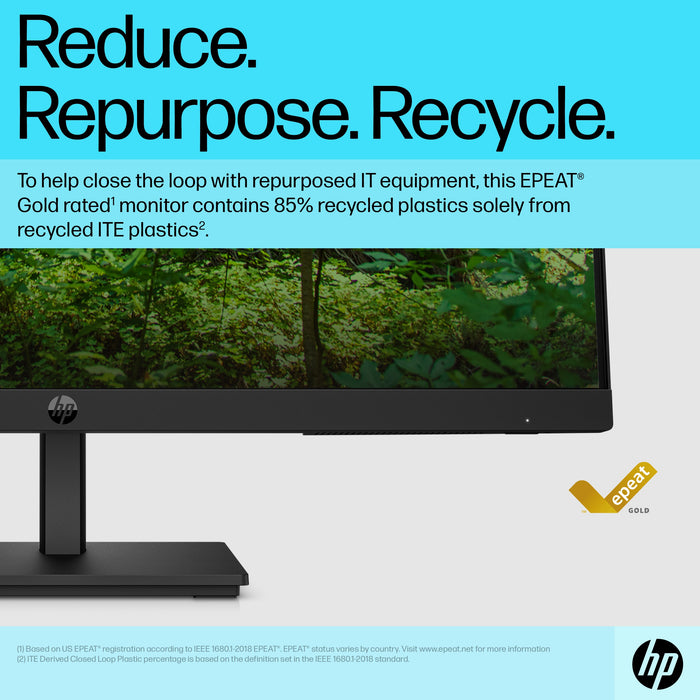 HP P24v G5 FHD Monitor, 60.5 cm (23.8"), 1920 x 1080 pixels, Full HD, 5 ms, Black