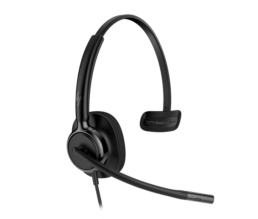 HP Poly Mission 415 Monaural USB Wired Headset Classic (Bulk), Wired, 97 g, Headset, Black