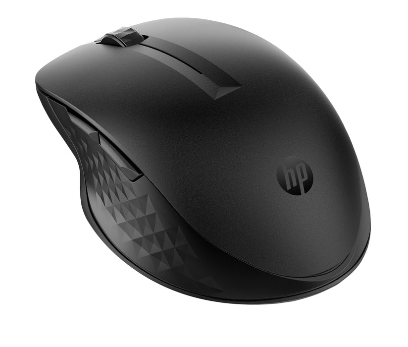 HP 435 Multi-Device Wireless Mouse, Ambidextrous, RF Wireless + Bluetooth, 4000 DPI, Black