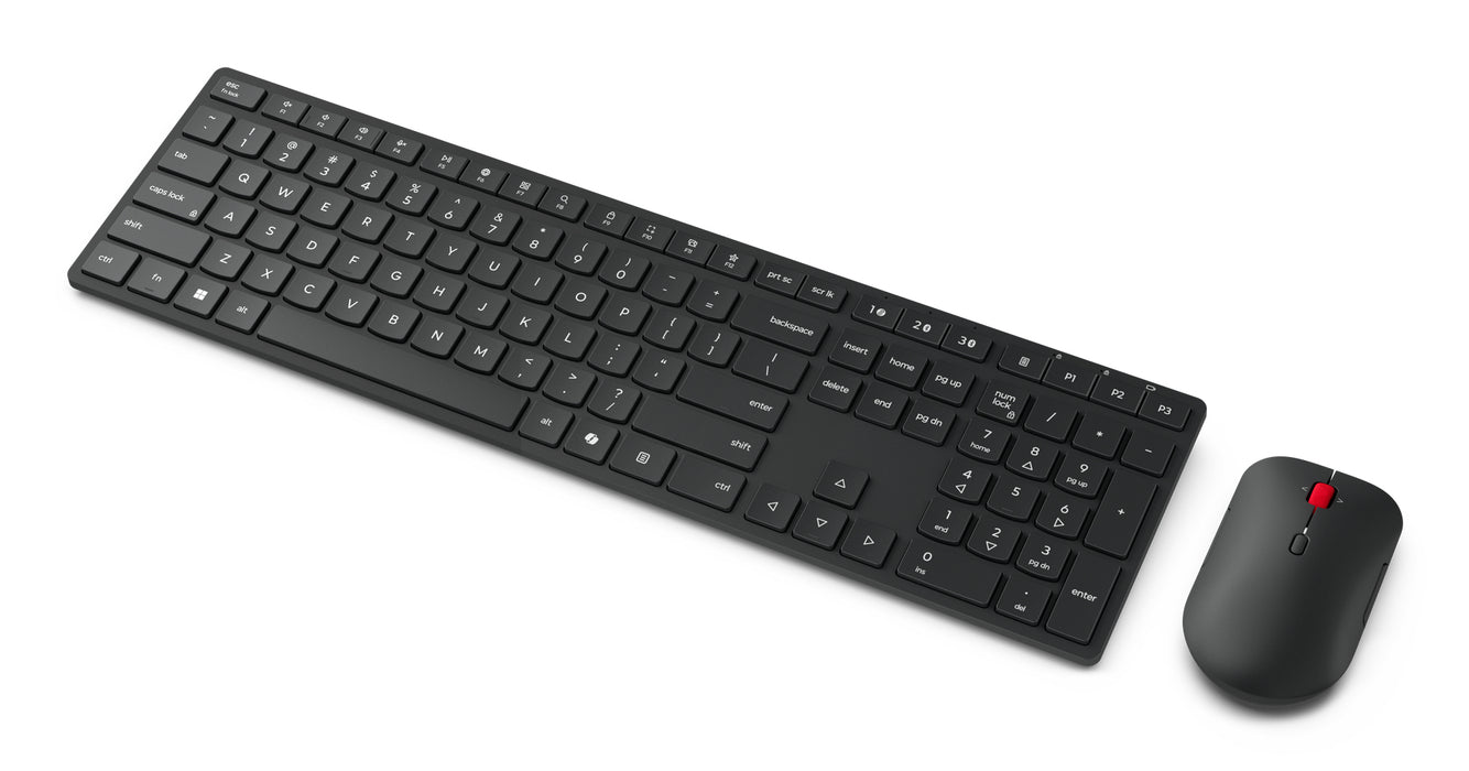 Lenovo 4X31S04847, Full-size (100%), Wireless, RF Wireless + Bluetooth, Black, Mouse included