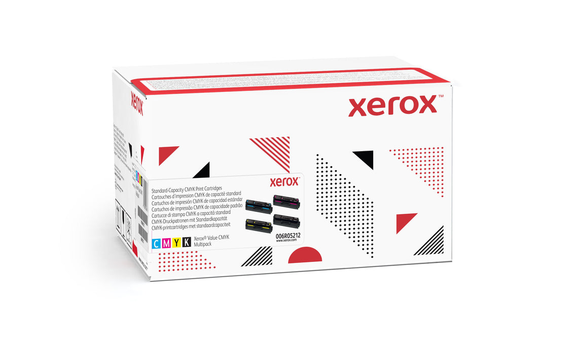 Xerox Genuine ® C230 Color Printer/C235 Color Multifunction Printer Multipack Standard capacity Toner Cartridge (1500 Pages) - 006R05212, 1500 pages, 1500 pages, Black, Cyan, Magenta, Yellow, 4 pc(s)