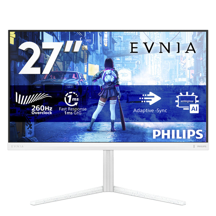 Philips Evnia 5000 27M2N5201P/00, 68.6 cm (27"), 1920 x 1080 pixels, Full HD, LCD, 1 ms, White