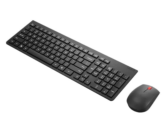 Lenovo 4X31N50745, Full-size (100%), Wireless, RF Wireless, QWERTY, Black, Mouse included