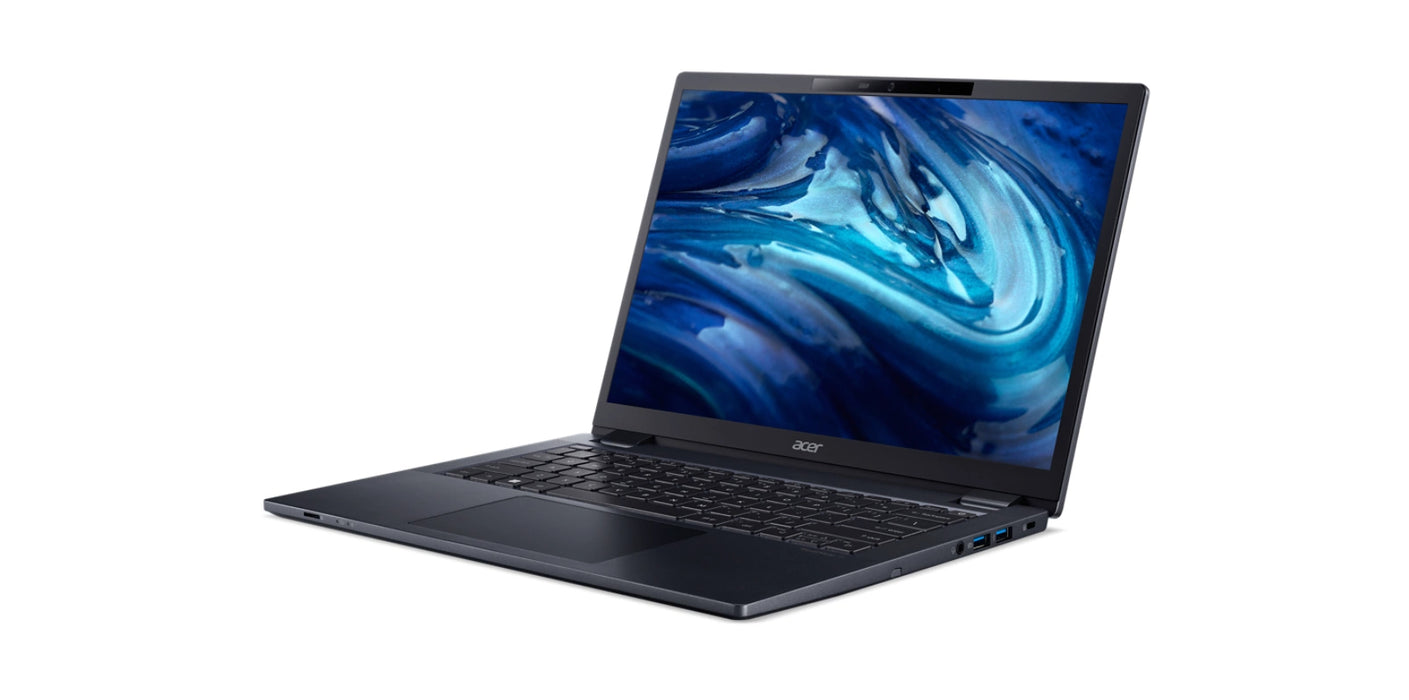 Acer TravelMate P4 TMP414-52, 14" IPS 1920 x 1200, Intel Core i5 - 1240P, Win 11 Pro, 8 GB RAM, 512 GB SSD, slate blue, Intel® Core™ i5, 35.6 cm (14"), 1920 x 1200 pixels, 8 GB, 512 GB, Windows 11 Pro