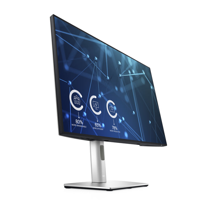 DELL UltraSharp U2421E, 61.2 cm (24.1"), 1920 x 1200 pixels, WUXGA, LCD, 8 ms, Silver