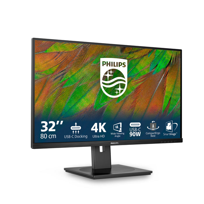 Philips 3000 series 32B1U3900/00, 80 cm (31.5"), 3840 x 2160 pixels, 4K Ultra HD, LCD, 4 ms, Black