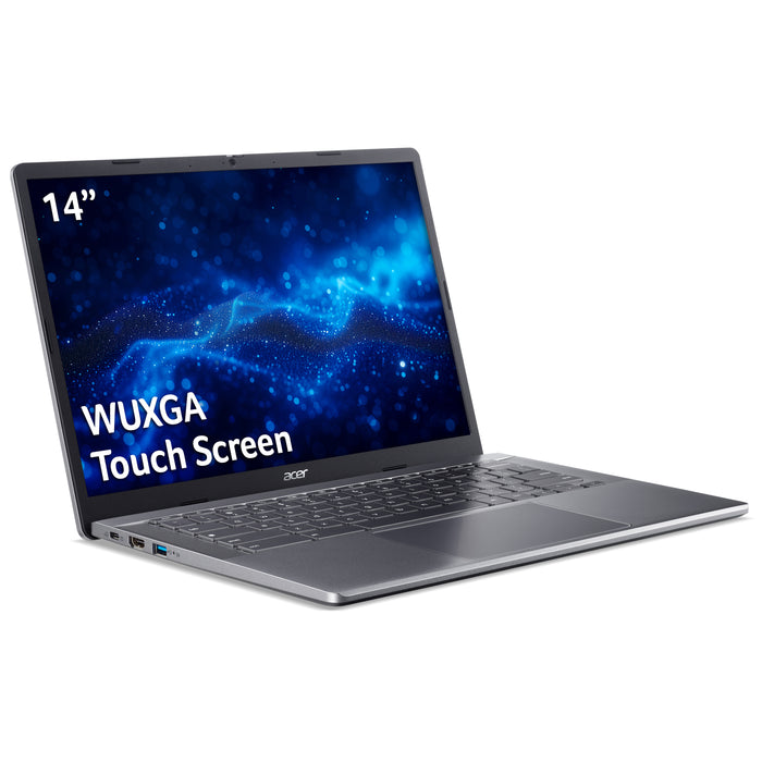 Acer Chromebook Plus 514 CBE574-1T 14" WUXGA IPS Touchscreen R5 8GB 256GB, AMD Ryzen™ 5, 2.8 GHz, 35.6 cm (14"), 1920 x 1200 pixels, 8 GB, 256 GB