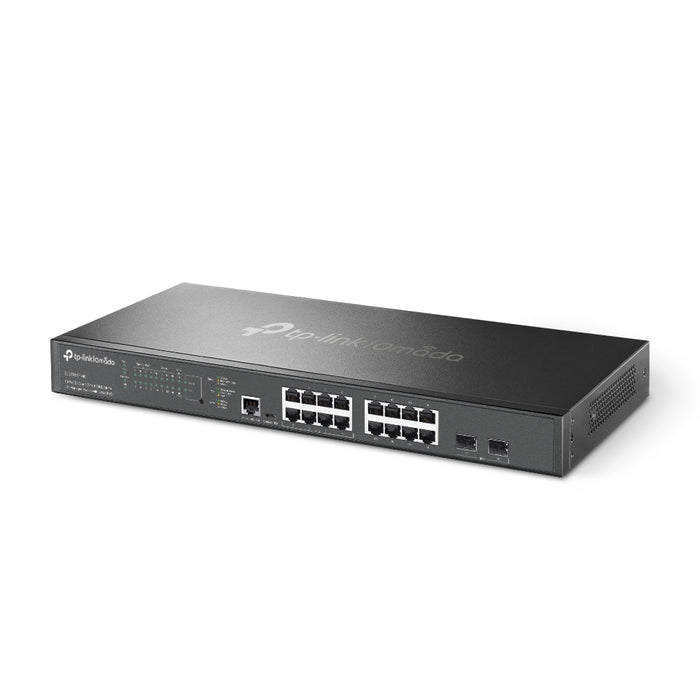 TP-Link Omada 16-Port 2.5G and 2-Port 10GE SFP+ L2+ Managed Switch with 8-Port PoE+, Managed, L2+, 2.5G Ethernet (100/1000/2500), Power over Ethernet (PoE), Rack mounting, 1U