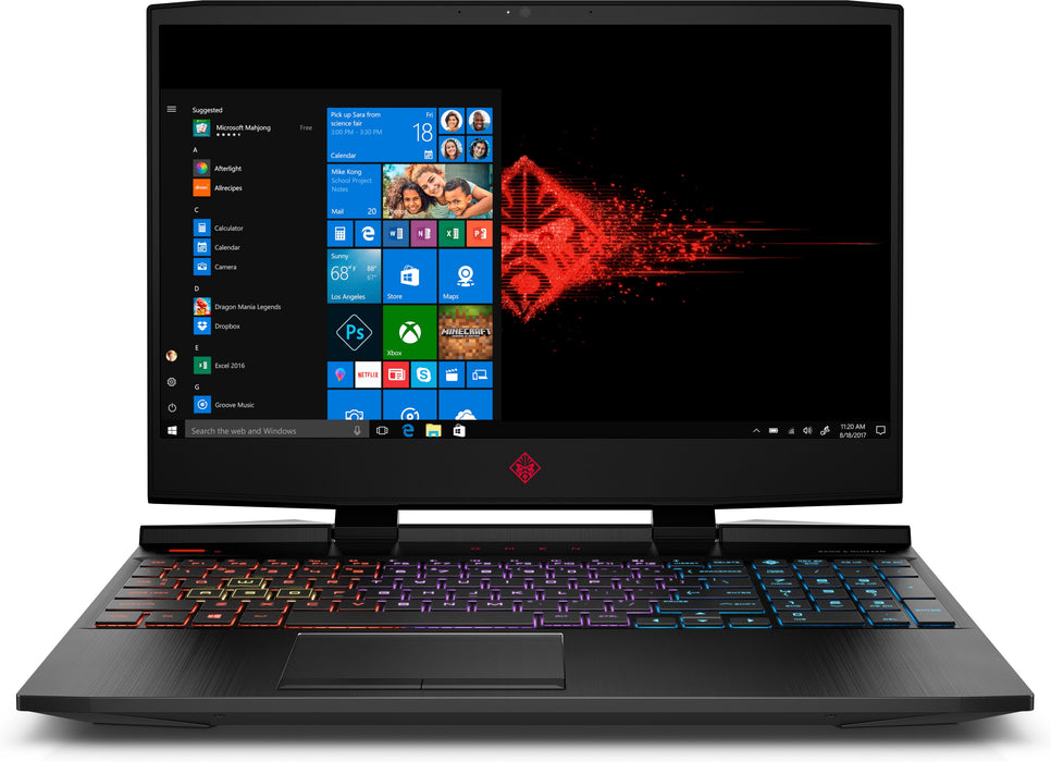 HP OMEN by 15-dc1023na, Intel® Core™ i7, 2.6 GHz, 39.6 cm (15.6"), 1920 x 1080 pixels, 8 GB, 1.25 TB