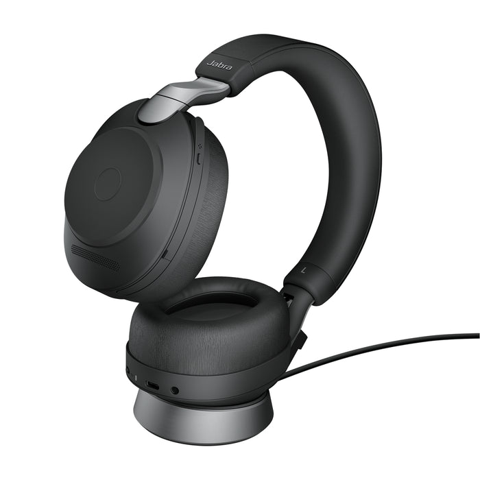 Jabra Evolve2 85 - Link380a UC Stereo Stand, Black, Wireless, Office/Call center, 20 - 20 Hz, 286 g, Headset, Black