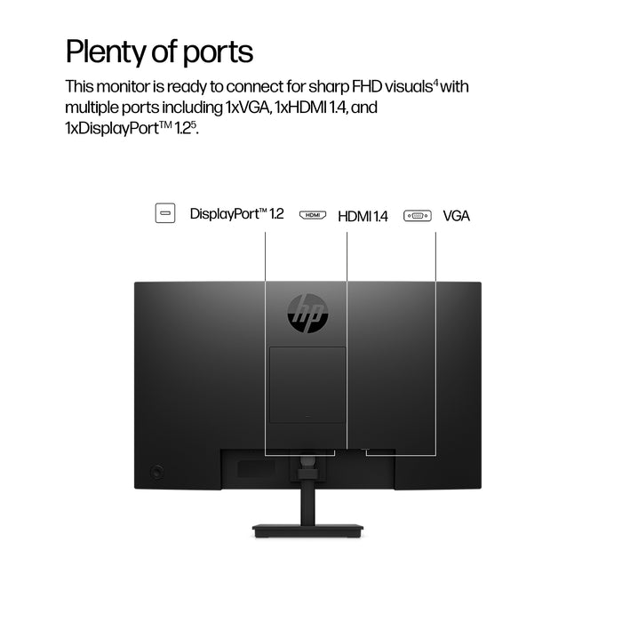 HP Series 3 Pro 27 inch FHD Monitor - 327ph, 68.6 cm (27"), 1920 x 1080 pixels, Full HD, LCD, 5 ms, Black