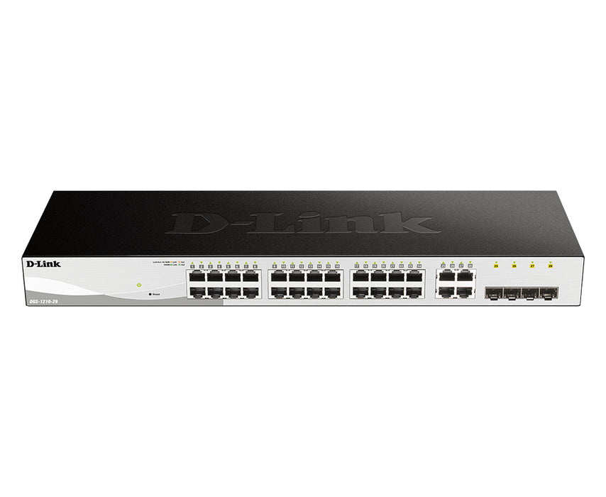 D-Link 28-Port Gigabit Smart Managed Switch including 4 Combo Ports, Managed, L2, Gigabit Ethernet (10/100/1000), Full duplex, Rack mounting, 1U