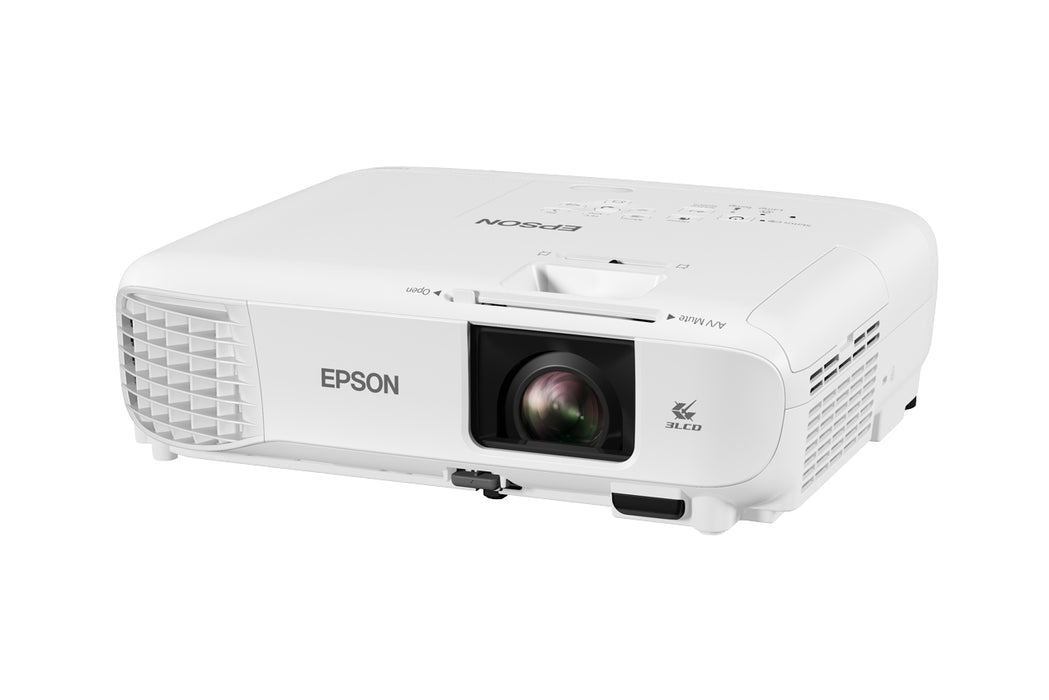 Epson EB-W49, 3800 ANSI lumens, 3LCD, WXGA (1280x800), 16000:1, 16:10, 838.2 - 8128 mm (33 - 320")